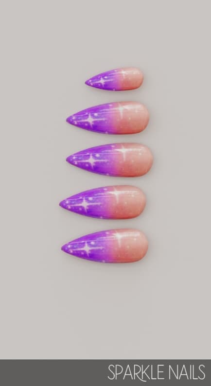 Галерея мода Блестящий маникюр Sparkle Nails #1
